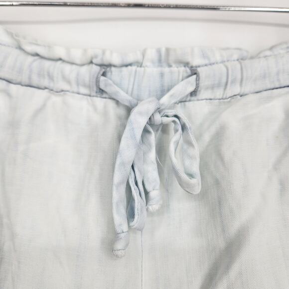 Bella Dahl Light Blue TENCEL Drawstring Shorts – Size Large - Picture 4 of 6